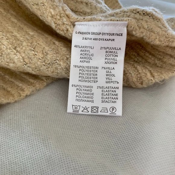 Women’s Long cardigan size L (contains cotton and wool) - Picture 2 of 5